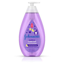 Load image into Gallery viewer, Johnson's Bedtime Baby Bubble Bath with Relaxing &amp; Soothing NaturalCalm Aromas, Hypoallergenic, Gentle &amp; Tear-Free Nighttime Bubble Bath for Babies, Kids &amp; Toddlers, 27.1 fl. oz

