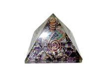 Load image into Gallery viewer, Exquisite A++ Amethyst Flower of Life Chakra Orgone Pyramid Crystal Gemstones
