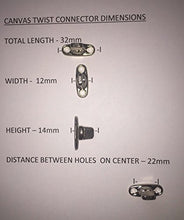 Load image into Gallery viewer, (10 Pack) Stainless Steel Military Canvas Twist Connector Fastener NO SCREWS M998 HUMVEE
