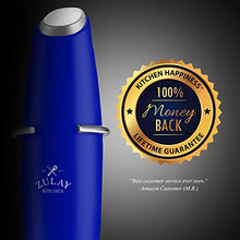 Load image into Gallery viewer, Zulay Original Milk Frother Handheld Foam Maker for Lattes - Whisk Drink Mixer for Bulletproof Coffee, Mini Foamer for Cappuccino, Frappe, Matcha, Hot Chocolate by Milk Boss (Royal Blue)
