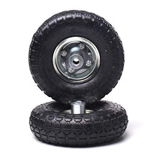 Load image into Gallery viewer, (4 Pack) AR-PRO 10" Heavy-Duty Replacement Tire and Wheel - 4.10/3.50-4" with 10" Inner Tube, 5/8" Axle Bore Hole, 1 3/4" Offset Hub and Double Sealed Bearings for Hand Trucks and Gorilla Cart
