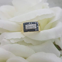 Load image into Gallery viewer, Dazzlingrock Collection 0.45 Carat (ctw) 10K Black &amp; White Diamond Men's Hip Hop Pinky Ring 1/2 CT, Yellow Gold, Size 7
