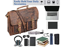 Load image into Gallery viewer, 16 Inch Vintage Computer Leather Laptop Messenger Bags for Men Leather Briefcase Shoulder Bag Man &amp; Women Bag
