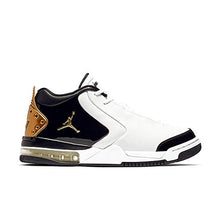 Load image into Gallery viewer, Jordan Air Big Fund Premium White Metallic Gold Black Men's Basketball Shoes (12)
