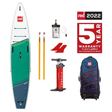 Load image into Gallery viewer, Red Paddle Co. Voyager+ Inflatable Stand-Up Paddleboard White/Green, 13ft 2in
