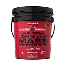 Load image into Gallery viewer, MuscleMeds Carnivor Mass Chocolate Big Steer 1250 Bucket, 15 Lb
