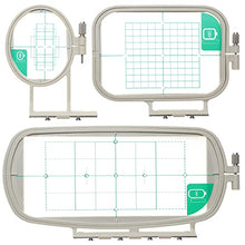 Load image into Gallery viewer, New brothread Embroidery Machine Hoop 3 in 1 Set (SA431+SA432+SA434) for Brother SE625 SE600 SE425 SE400 PE550D PE540D PE535 PE525 PE500 LB5000 LB7000 LB6800 Innovis 990D/900D &amp; BabyLock Sofia 2 Verve

