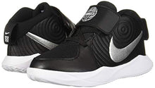 Load image into Gallery viewer, Nike Unisex-Baby Team Hustle D 9 (TD) Sneaker, Black/Metallic Silver-Wolf Grey, 2C Regular US Toddler
