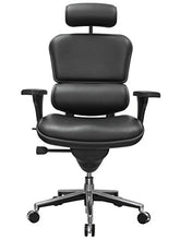 Load image into Gallery viewer, Eurotech Seating Ergohuman High Back Leather Swivel Chair, Black
