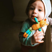 Load image into Gallery viewer, Green Sprouts Animal Friend Rattle Made from Organic Cotton, Orange Fox, 3 Months+
