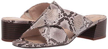 Load image into Gallery viewer, Clarks Women's Caroleigh Erin Heeled Sandal, Natural Snake Synthetic, 8.5
