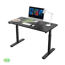 Load image into Gallery viewer, DESIGNA Height Adjustable Computer Desk, 47 Inch with Free Large Mousepad, Study Writing PC Laptop Table Workstation, Widen Space Office Home Gaming Desk Multi-Functional, Black
