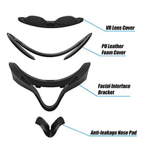 Load image into Gallery viewer, AMVR VR Facial Interface Bracket &amp; PU Leather Foam Face Cover Pad Replacement &amp; Anti-Leakage Nose Pad &amp; Protective Lens Cover Comfort 5In1 Set Accessories for Oculus Quest 1 ( Not Fit Quest 2 )
