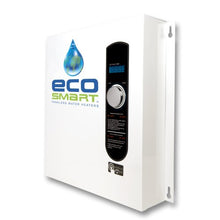 Load image into Gallery viewer, EcoSmart ECO 27 Electric Tankless Water Heater, 27 KW at 240 Volts, 112.5 Amps with Patented Self Modulating Technology,White
