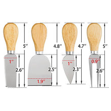 Load image into Gallery viewer, YXChome 4 Cheese Knives Set-Mini Knife, Butter Knife &amp; Fork
