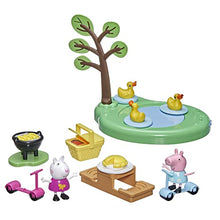 Load image into Gallery viewer, Peppa Pig Peppa's Adventures Peppa's Picnic Playset, Preschool Toy with 2 Figures and 8 Accessories, for Ages 3 and Up
