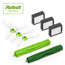 Load image into Gallery viewer, iRobot Authentic Replacement Parts- Roomba e, i, &amp; j Series Replenishment Kit, (3 High-Efficiency Filters, 3 Edge-Sweeping Brushes, and 1 Set of Multi-Surface Rubber Brushes),Green - 4639168
