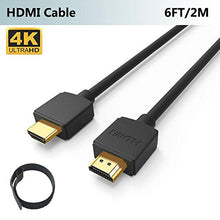 Load image into Gallery viewer, Thin HDMI Cable 6ft for Nintendo Switch, PS3, PS4, PS4 Pro, Xbox One, Xbox 360, Roku to HDTV, Monitor, FOINNEX Slim HDMI 1.4 Cord 4K, High Speed Support Ultra HD,1080P, 3D,Ethernet,ARC,HDR
