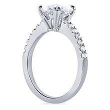 Load image into Gallery viewer, Kobelli Forever One Moissanite and Lab Grown Diamond Engagement Ring 2 1/10 CTW 14k White Gold (DEF/VS), 5
