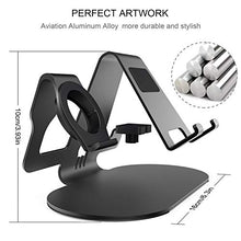 Load image into Gallery viewer, 3 in 1 Aluminum Charging Station for Apple Watch Charger Stand Dock for iWatch Series 4/3/2/1,iPad,AirPods and iPhone Xs/X Max/XR/X/8/8Plus/7/7 Plus /6S /6S Plus（Black）
