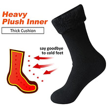 Load image into Gallery viewer, AWLE Thermal Socks Men, Heavy Thermal Thick Heat Trapping Insulated Heated Boot Thermal Fur Socks Comfortable Warm Outdoor Socks for Skiing Extreme Cold Weather Gift 1 Pair
