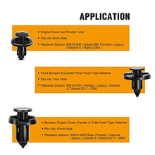 Load image into Gallery viewer, GOOACC 100PCS 7mm 8mm 10mm Compatible with Subaru Push Type Retainer Fasteners Rivets Clips OEM Upgrade for 90914-0007, 90913-0067 &amp; 90914-0051 + Bonus Fastener Remover
