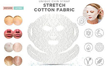 Load image into Gallery viewer, LACE YOUR FACE Patented Compression Facial Mask, AS SEEN ON SHARK TANK, Reusable Biodegradable Cotton Anti Aging Skin Care, Hydrating Rose Water, 4 pack

