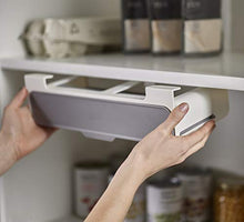 Load image into Gallery viewer, Joseph Joseph CupboardStore Spice Organizer 3M Tape Under-Shelf Pull Out Drawer Storage for Cabinet, One-size, Gray/White
