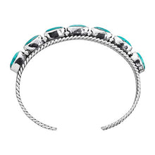 Load image into Gallery viewer, Silpada 'Wythe' Natural Turquoise Cuff Bracelet in Sterling Silver
