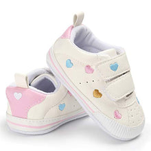 Load image into Gallery viewer, Baby Boys Girls Sneakers Non Slip Rubber Sole Infant Toddler First Walker Outdoor Tennis Crib Dress Shoes (12-18 Months Toddler, C-Muti-Color)
