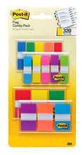 Load image into Gallery viewer, Post-it Flags Assorted Color Combo Pack, 320 Flags Total, 200 1-Inch Wide Flags and 120 .5-Inch Wide Flags, 4 On-The-Go Dispensers/Pack (683XL1)

