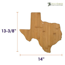Load image into Gallery viewer, Totally Bamboo Texas State Shaped Bamboo Serving &amp; Cutting Board

