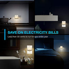 Load image into Gallery viewer, Vont 'Aura' LED Night Light (Plug-in) Super Smart Dusk to Dawn Sensor, Auto Night Lights Suitable for Bedroom, Bathroom, Toilet, Stairs, Kitchen, Hallway, Kids, Adults, Compact Nightlight (4 Pack)
