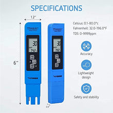 Load image into Gallery viewer, VIVOSUN Digital PH Meter, TDS and EC Pen for Water, Soil Moisture Tester
