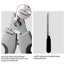 Load image into Gallery viewer, Tpotato Dog Nail Clippers, Dog Nail Trimmer Large Breed with Quick Sensor,Safari Professional cat Nail Clipper with Safety Guard and Nail File.
