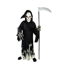 Load image into Gallery viewer, Spooktacular Creations Kids Grim Reaper Glow in the Dark Deluxe Phantom Costume
