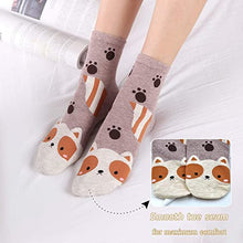 Load image into Gallery viewer, 5/7/8 Pairs Womens Fuzzy Socks Casual Animal Print Cotton Pattern Soft Fleece Warm Comfy Thick Comfortable Socks
