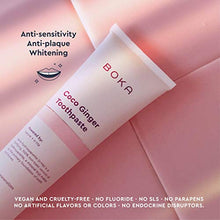 Load image into Gallery viewer, Boka Coco Ginger Toothpaste - Nano-Hydroxyapatite for Remineralizing and Sensitivity, Fluoride-Free I Dentist Recommended, Made in USA I 4oz
