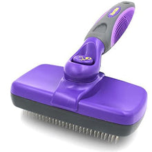 Load image into Gallery viewer, Hertzko Self-Cleaning Slicker Brush for Dogs - The Ultimate Dog Brush for Shedding Hair, Fur, - Comb for Grooming Long Haired &amp; Short Haired Dogs, Cats, Rabbits, &amp; More - Deshedding Tool, Cat Brush

