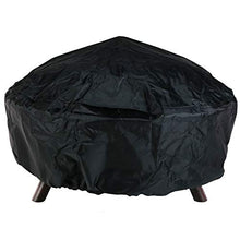 Load image into Gallery viewer, Sunnydaze Crossweave Outdoor Fire Pit - 36 Inch Large Bonfire Wood Burning Patio &amp; Backyard Firepit for Outside with Spark Screen, Poker, and Round Fireplace Cover, Black
