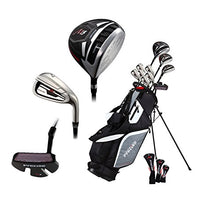 Load image into Gallery viewer, 14 Piece Men's All Graphite Senior Complete Golf Clubs Package Set Titanium Driver, Fairway, Hybrid, S.S. 5-PW Irons, Putter, Stand Bag - A Flex SHAFTS
