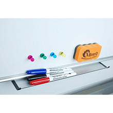 Load image into Gallery viewer, XBoard Double-Sided 36 x 24 Inch Magnetic Dry Erase Board Set - Wall Mounted 3' x 2' Reversible Whiteboard with 1 Dry Eraser &amp; 3 Dry Erase Markers &amp; 4 Push Pin Magnets
