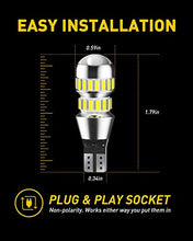 Load image into Gallery viewer, AUXITO 912 921 LED Bulb for Backup Reverse Light Bulbs, 2600 Lumens 4014 42-SMD, 6000K White, Non-polarity 906 W16W T15 921 LED Bulb Direct Back Up Replacement Lamp, Pack of 2
