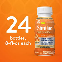 Load image into Gallery viewer, Similac 360 Total Care Sensitive Infant Formula, with 5 HMO Prebiotics for Fussiness &amp; Gas Due to Lactose Sensitivity, Non-GMO, Baby Formula, Ready-to-Feed, 8 Fl Oz, Pack of 24
