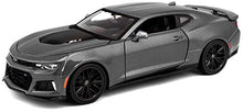 Load image into Gallery viewer, Maisto 1:24 Scale Assembly Line 2017 Chevrolet Camaro ZL1 Die-Cast Vehicle , Black
