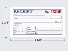 Load image into Gallery viewer, 1InTheOffice Money and Rent Receipt, 2-3/4 x 5-3/8 Inches, 2-Parts, Carbonless, White/Canary, 50 Sets per Book (2 Books)
