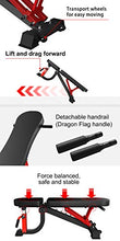 Load image into Gallery viewer, YouTen Adjustable Bench Press for Abs Exercise Like Dragon Flag, Easy Moving Versatility Flat Incline Decline Bench, Weight Capacity Home Gym Equipment Black
