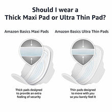 Load image into Gallery viewer, Amazon Basics Ultra Thin Pads with Flexi-Wings for Periods, Extra Heavy Overnight Absorbency, Unscented, Size 5, 96 Count, 4 Packs of 24 (Previously Solimo)
