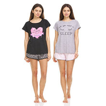 Load image into Gallery viewer, PURE CHAMP Sleepwear Pajama Set for Women – 4-Pcs Shorts and Shirt Pj Womens Sleepwear
