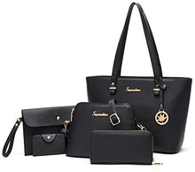 Load image into Gallery viewer, Soperwillton Handbag for Women Wallet Tote Bag Shoulder Bags Top Handle Satchel 5pcs Purse Set
